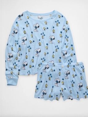 New American Eagle x Peanut Snoopy Luxe Plush Snoopy PJ Set Small